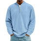 📢📢 59% OFF !! ⏰Men's Corduroy Quarter-Zip Pullover Sweatshirt Casual Stand Collar Long Sleeve Top