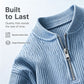📢📢 59% OFF !! ⏰Men's Corduroy Quarter-Zip Pullover Sweatshirt Casual Stand Collar Long Sleeve Top