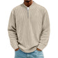 📢📢 59% OFF !! ⏰Men's Corduroy Quarter-Zip Pullover Sweatshirt Casual Stand Collar Long Sleeve Top