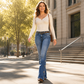 ⏰Last Day Sale 60% Off💃Women High Waisted Distressed Flare Jeans