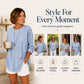 ⌛Limited-Time Offer🛍️Perfect Fit—Women's Casual Striped Long-Sleeve Top