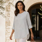⌛Limited-Time Offer🛍️Perfect Fit—Women's Casual Striped Long-Sleeve Top