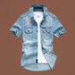 🧥Men's Casual Denim Short Sleeve Shirt