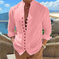 📢📢 70% OFF !! ⏰Men's Casual Stand Collar Long Sleeve Shirt