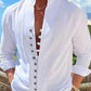 📢📢 70% OFF !! ⏰Men's Casual Stand Collar Long Sleeve Shirt