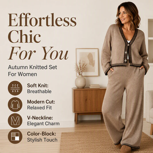 Women's Knit Two-Piece Sweater Set