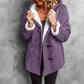 🧥Seasonal Style - Double-Breasted Hooded Coat – Soft Suede Outer & Warm Lining for Commute or Outdoor Wear