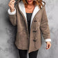 🧥Seasonal Style - Double-Breasted Hooded Coat – Soft Suede Outer & Warm Lining for Commute or Outdoor Wear