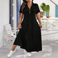 ⌛Limited-Time Offer-Women's Casual Solid Color Zipper Maxi Dress