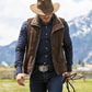 Men's Retro Bull Head Embossed Leather Belt