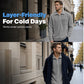Men's Casual Ribbed Half Zip Sweater