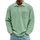 Men's Casual Ribbed Half Zip Sweater
