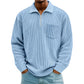 Men's Casual Ribbed Half Zip Sweater