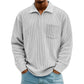 Men's Casual Ribbed Half Zip Sweater