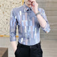 Men's Retro Geometric Print Shirt