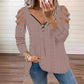 👖 LIMITED-TIME 50% OFF! ✨ Women's Cold Shoulder Zipper T-Shirt