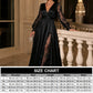 🌸 Elegant Detail | Women's V-Neck Lace Patchwork A-Line Maxi Dress