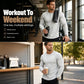 💪 Built to Flatter & Move | Men's Stretch-Rib Slim-Fit Henley Shirt
