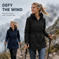 🌧️ Rain-Ready Comfort | Women's Water-Resistant Hooded Drawstring Jacket