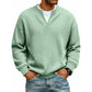 ✨ Timeless Comfort | Men's Textured Waffle Layered-Look Long-Sleeve Tee