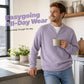 ✨ Timeless Comfort | Men's Textured Waffle Layered-Look Long-Sleeve Tee
