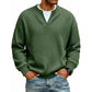 ✨ Timeless Comfort | Men's Textured Waffle Layered-Look Long-Sleeve Tee