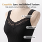 ✨ Lace Detail, Flattering Fit | Women's Ribbed V-Neck Tank Top 🔥 Buy 1 Get 1 Free 🔥