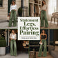 👖 Longer-Looking Legs, Easy Comfort | Women's Vintage High-Waisted Wide-Leg Jeans