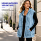 🧥 Seasonal Style | Women's Oversized Hooded Denim Vest Jacket