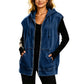 🧥 Seasonal Style | Women's Oversized Hooded Denim Vest Jacket
