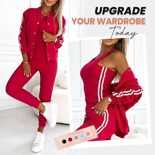 ✨ 3 Pieces, More Ways to Wear | Women's Jacket, Tank Top & Pants Set⚡Free shipping