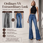 ✨ Rivet Details That Stand Out | Women's High-Waisted Flare Jeans