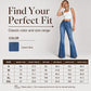 ✨ Rivet Details That Stand Out | Women's High-Waisted Flare Jeans
