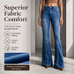 ✨ Rivet Details That Stand Out | Women's High-Waisted Flare Jeans