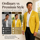 🕴️ Sharp Fit, Easy Comfort | Men's Classic Slim-Fit Two-Button Blazer