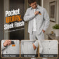 🧥 Texture Meets Utility | Men's 2-Piece Lounge Set with Functional Pockets