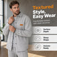 🧥 Texture Meets Utility | Men's 2-Piece Lounge Set with Functional Pockets