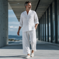 ✨ Easy Style, Zero Matching Hassle | Men's Retro Print Loose-Fit 2-Piece Set