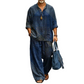 ✨ Easy Style, Zero Matching Hassle | Men's Retro Print Loose-Fit 2-Piece Set