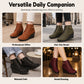 💖 Easy Lift, All-Day Comfort | Women's Wedge Heel Zip-Up Ankle Boots