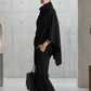 🌸 New Arrival | Women's Cowl-Neck Cape & Wide-Leg Pants 2-Piece Set