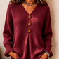💥 Special Price Today | Women's Soft V-Neck Textured-Knit Sweater