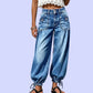 👖 Shape It Your Way | Women's High-Waisted Adjustable-Hem Barrel Jeans