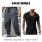 💥 Built for Storage & Movement | Men's Multi-Pocket Outdoor Cargo Pants