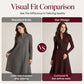 💖 Flattering Fit, Easy Comfort | Women's Ribbed Knit Half-Zip Slim-Fit Dress