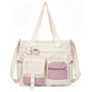 👜 More Pockets, Less Searching | Large-Capacity Canvas Tote Bag