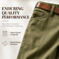 ✨Tailored Comfort | Women's Straight-Leg Utility Trousers with Reinforced Seams