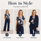 🎉 3 Pieces, Endless Looks | Women's Blazer, Floral Top & Pants Suit Set ⚡Free shipping
