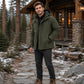 ❄️🛡️ Windproof Protection | Men's Hooded Thermal-Lined Shell Jacket
