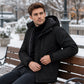 ❄️🛡️ Windproof Protection | Men's Hooded Thermal-Lined Shell Jacket